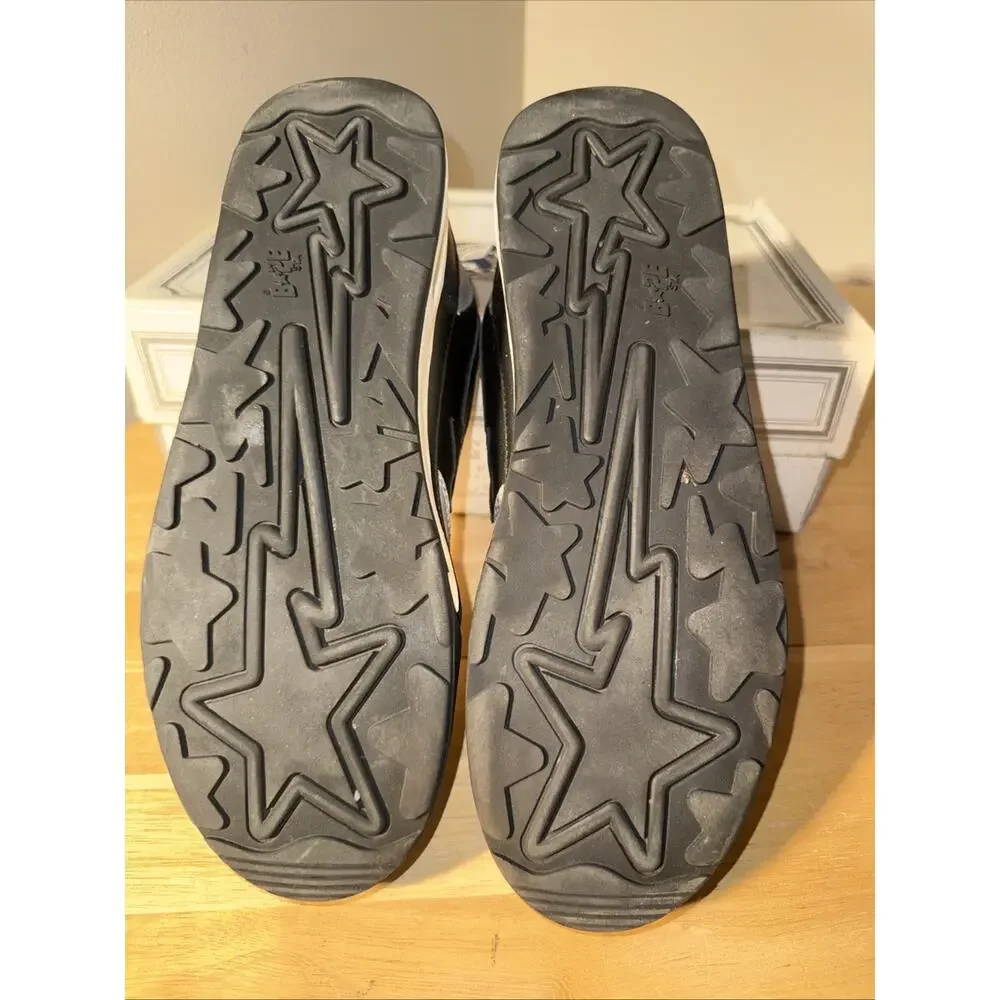 Size 11 Bape RODSTA Snakeskin Black Grey White OG BOX
